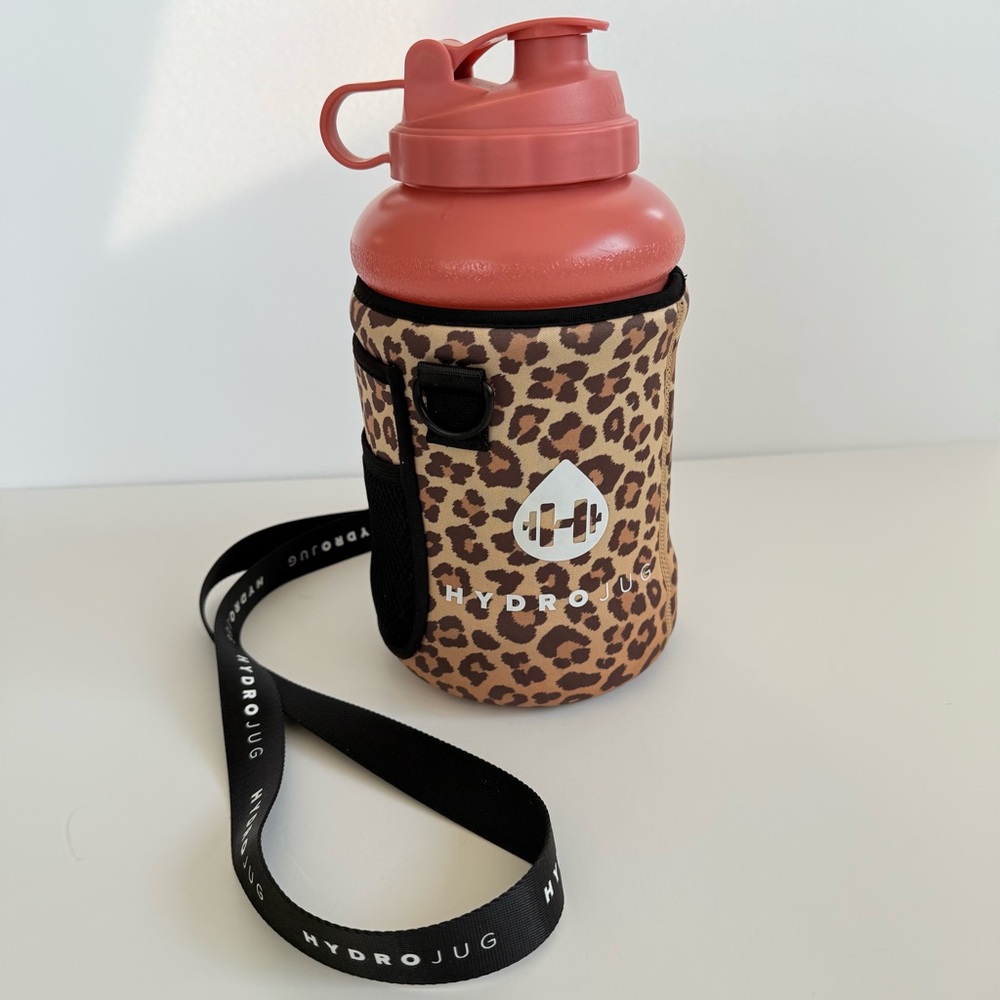 HydroJug Pro Jug Water Bottle with Animal Print Sleeve